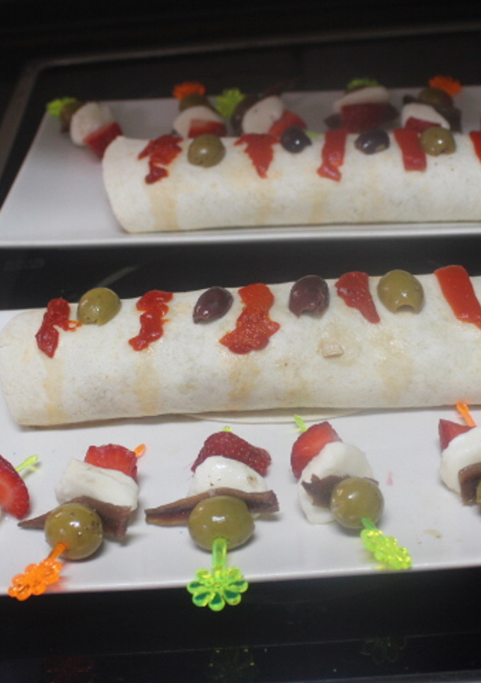 Una foto de Rollitos de menestra con mejillones