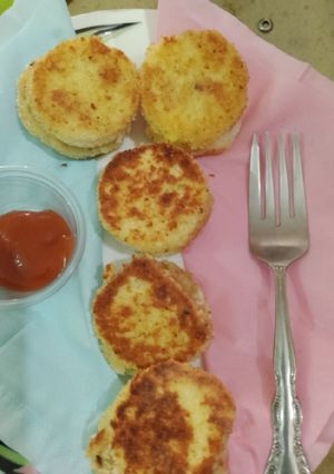 A picture of Bread pakoray.