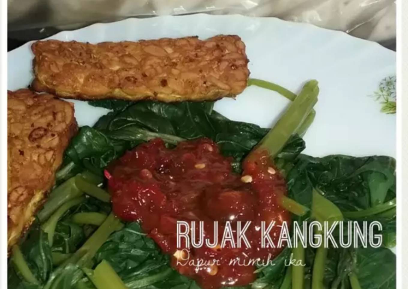 Rujak kangkung
