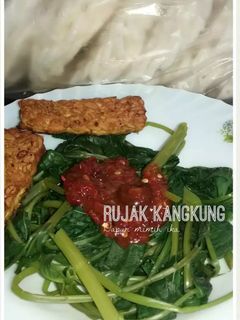 Foto resep Rujak kangkung