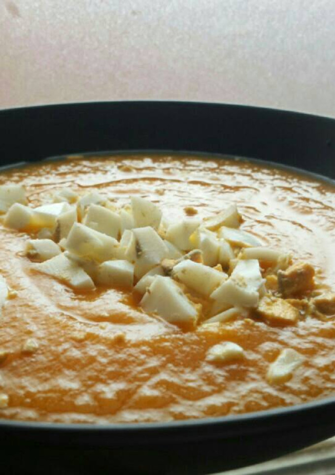 Una foto de Crema de zanahoria y puerro sin papa