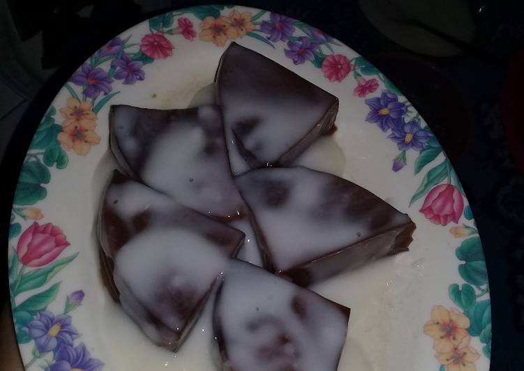 Pudding coklat with Vla susu