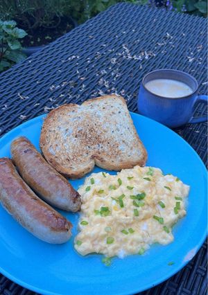 A picture of Francesco’s Creamy Scrambled Eggs 🍳.