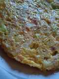 Tortilla de repollo y jamón