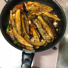 A picture of Mabo Nasu / Eggplant 🍆.