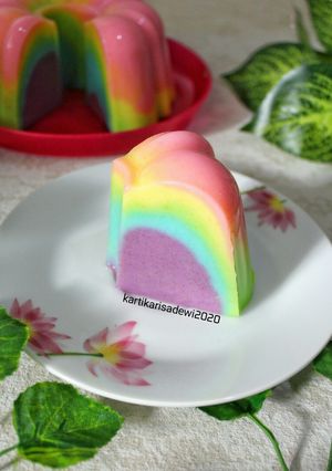 Foto resep 53. Puding Roti Pelangi