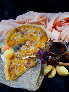 عکسی از دستور تارت زردآلو solm@z