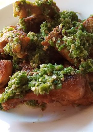 Foto resep Ayam Goreng Bumbu Sambal Ijo