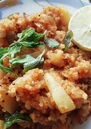 क्विनोआ पोहा (quinoa poha recipe in Hindi) रेसिपी मुख्य फोटो