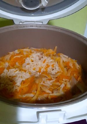 Foto resep Nasi Tim Jamur