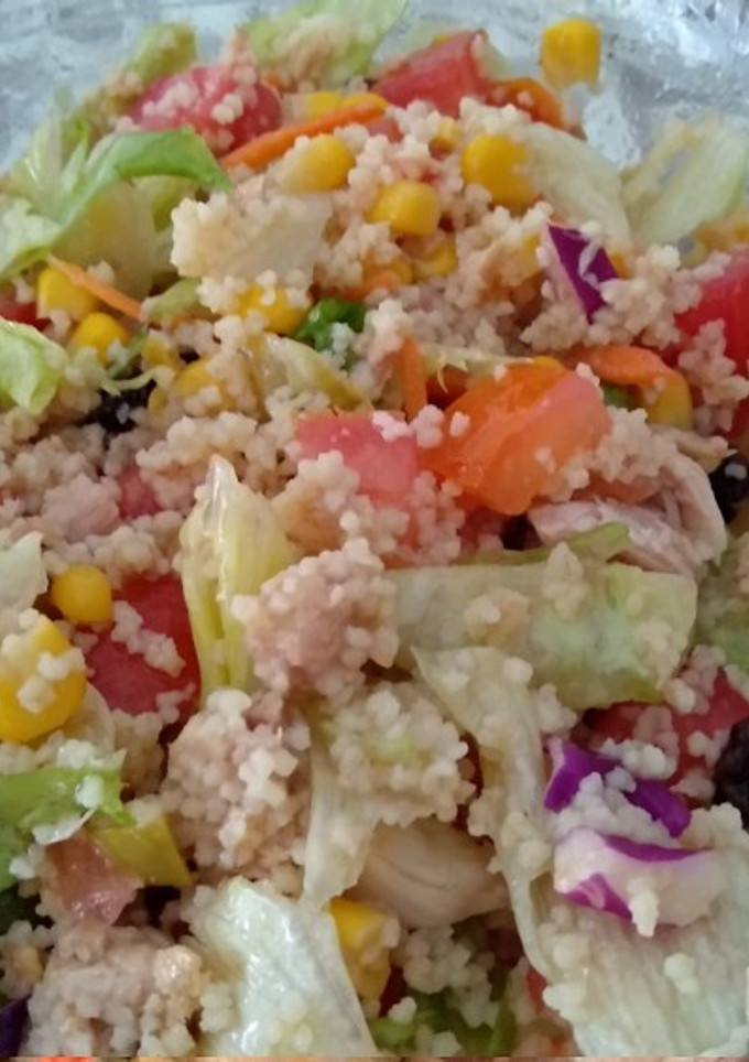 Una foto de Ensalada de cous cous