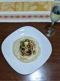 Pechuga rellena con bechamel