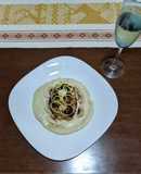 Pechuga rellena con bechamel
