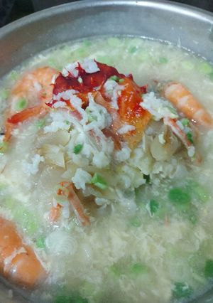 帝王蟹粥 的食譜成品照片