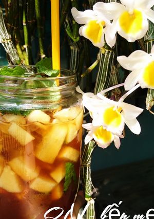 Hình của món Trà táo mật ong.
