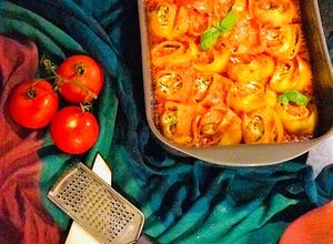 Foto de Massa lumaconi recheada com ricota e espinafres