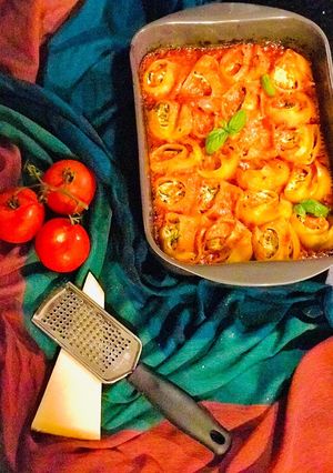Foto de Massa lumaconi recheada com ricota e espinafres