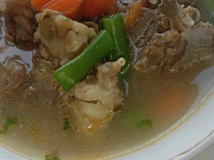 Langkah Mudah untuk Menyiapkan Resep Sup daging sapi Anti Ribet, Lezat Sekali