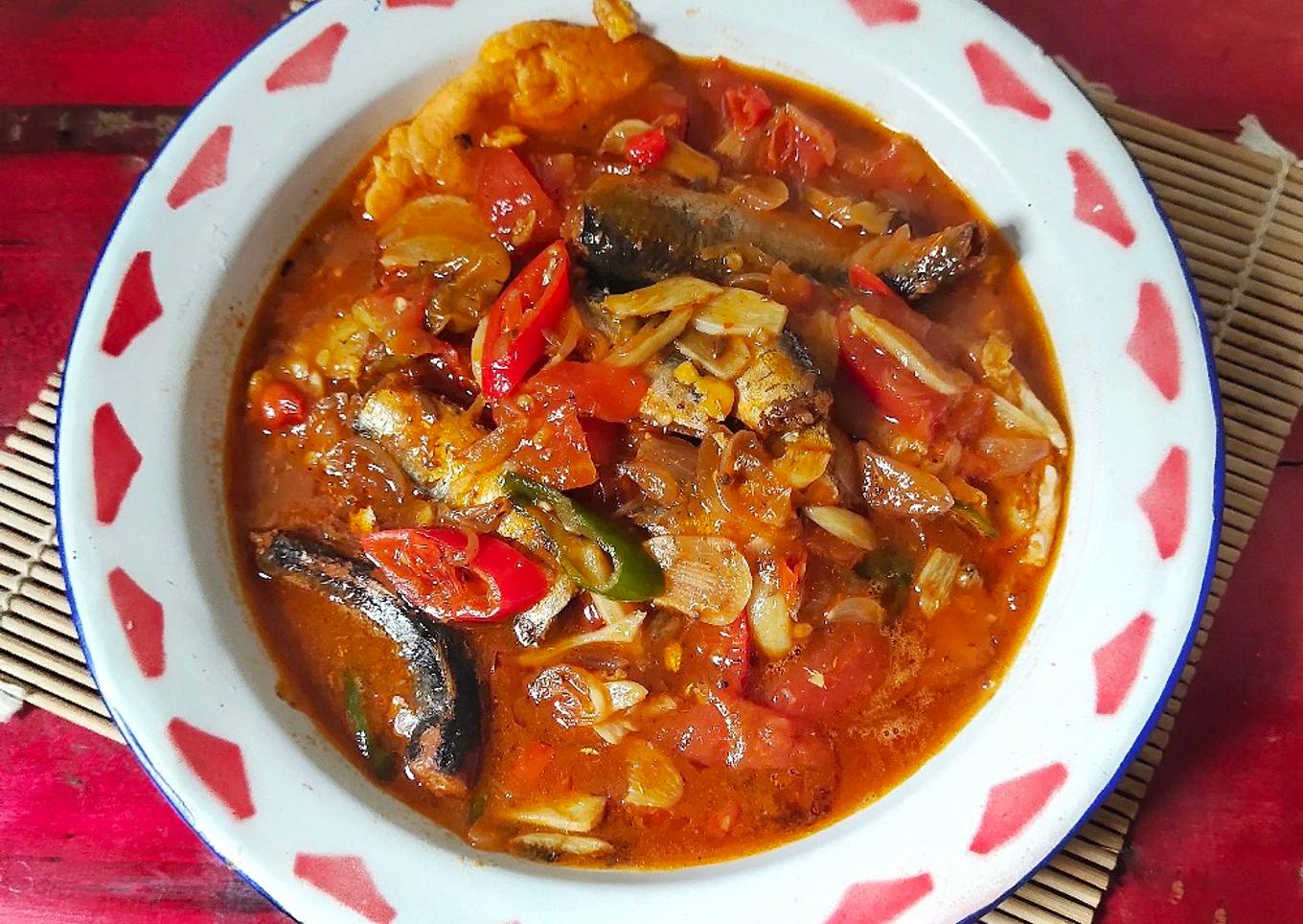 Tumis Ikan Sarden dan Telur