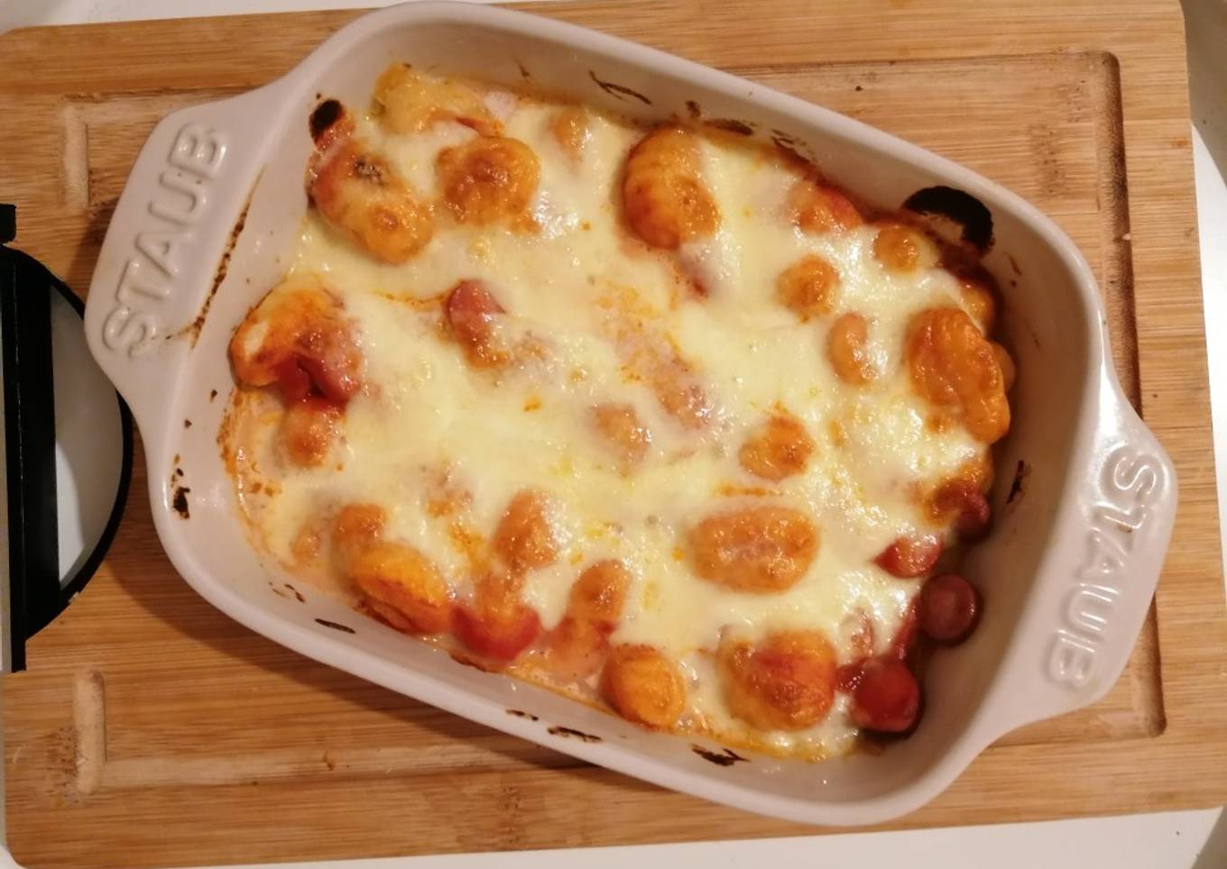 Gratin gnocchi mozzarella