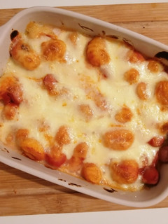 Une photo de Gratin gnocchi mozzarella