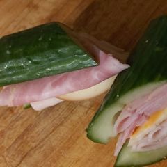 My low carb ham and turkey sambo A picture of My low carb ham and turkey sambo.