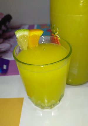 صورة لوصفة عصير البرتقال والليمون🍊🍋