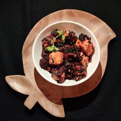 A picture of PANCH PHOREN PANEER SABZI with RED AMARNATH.
