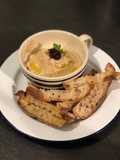 Homemade taramasalata with toasted sourdough breadsticks