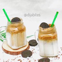 A picture of Dalgona coffee.