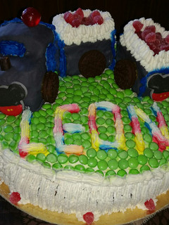 Una foto de Torta de cumpleaños trencito