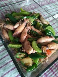 Foto resep Cumi Cabai Hijau