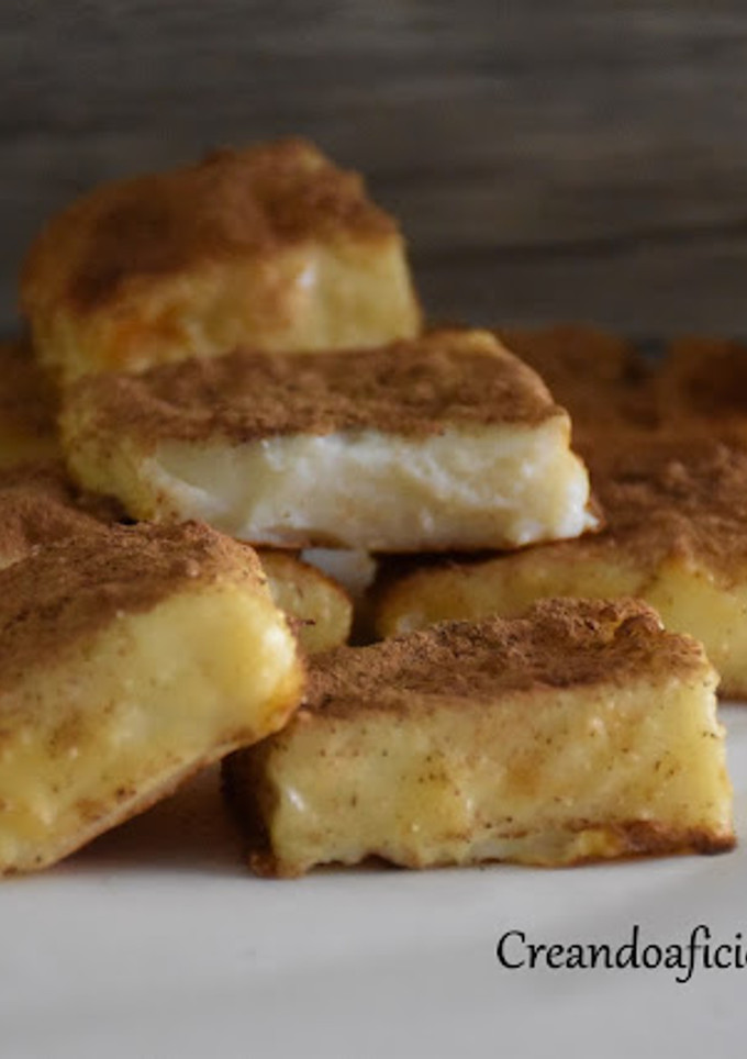 Una foto de Leche frita al horno