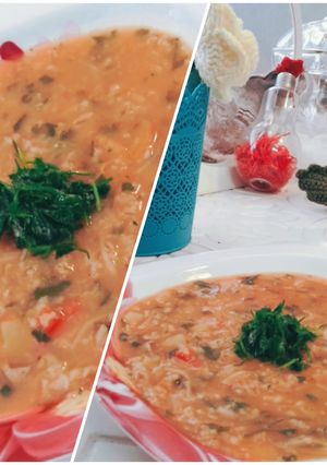 عکسی از دستور سوپ ورمیشل با مرغ و سبزیجات