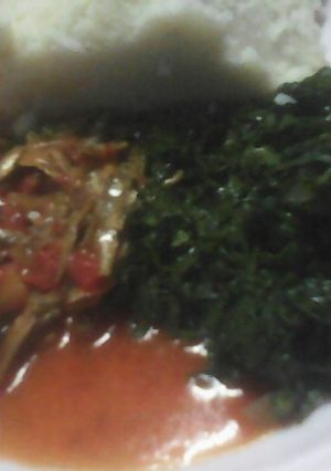 A picture of Omena with Saute Kale.