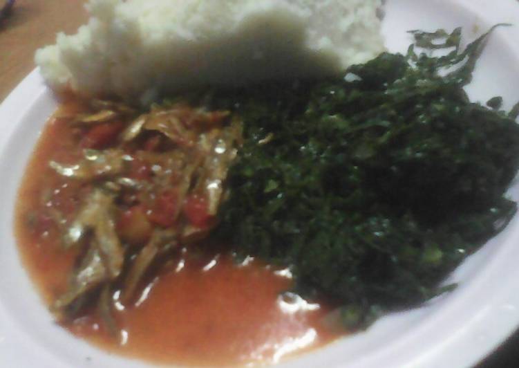 Omena with Saute Kale