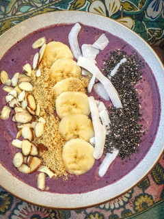 A picture of Blueberry Smoothie Bowl.