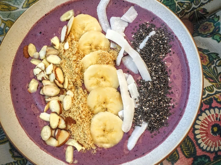 Recipe Blueberry Smoothie Bowl which So Delicious