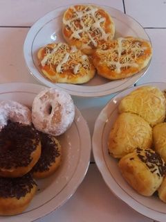 Foto resep Donat, roti & pizza