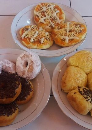 Foto resep Donat, roti & pizza