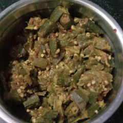 A picture of Masala bhindi.