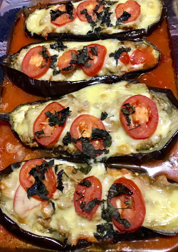 Una foto de Berenjenas rellenas con atún