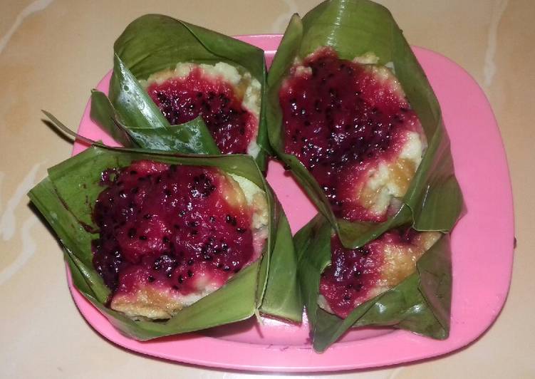 Bumbu Roti kukus saus buah naga | Cara Masak Roti kukus saus buah naga Yang Bisa Manjain Lidah