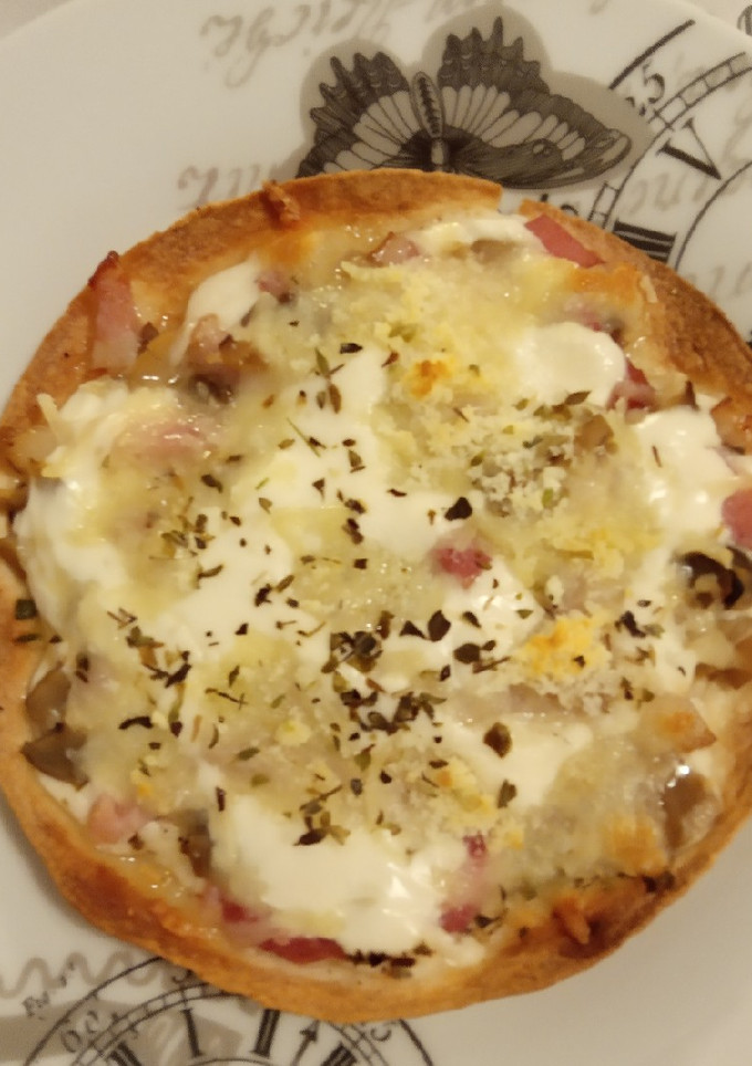 Una foto de Mini pizzas de tortillas de maíz
