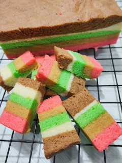 Foto resep Rainbow cake kukus