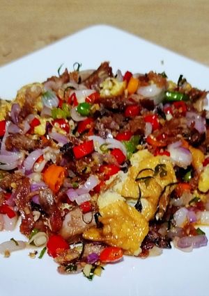 Foto resep Tongkol suwir telur dadar sambal matah
