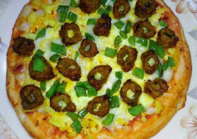 Mini sikh kabab pizza