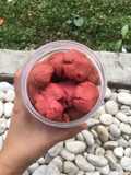 Red velvet cookies kuning telur rebus