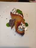 Cannolo di cotica al gorgonzola e tartufo