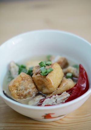 A picture of Hakka Yong Tou Fu (客家釀豆腐）  ⭐️⭐️⭐️⭐️.